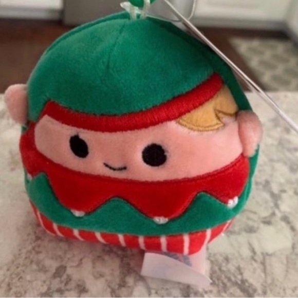 Squishmallows Bartie the Elf 3.5” Stuffed Plush clip NWT - Picture 6 of 6